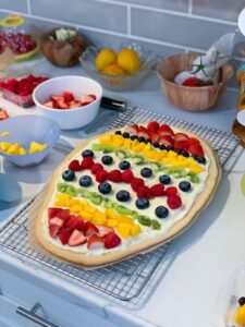 Easter Egg Fruit Pizzas